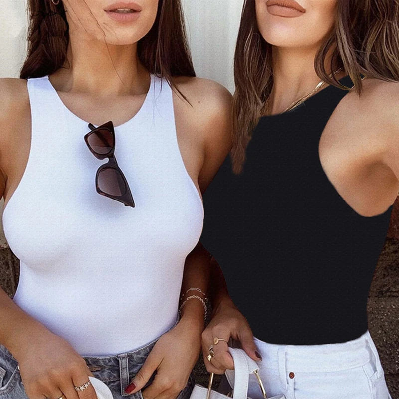 Jumper Body Suit Sleeveless Sexy Bodysuit Women Off Shoulder Body Top Streetwear Black Bodysuits Para Catsuit Clothes 2021