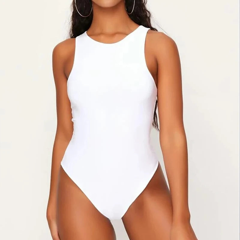 Jumper Body Suit Sleeveless Sexy Bodysuit Women Off Shoulder Body Top Streetwear Black Bodysuits Para Catsuit Clothes 2021