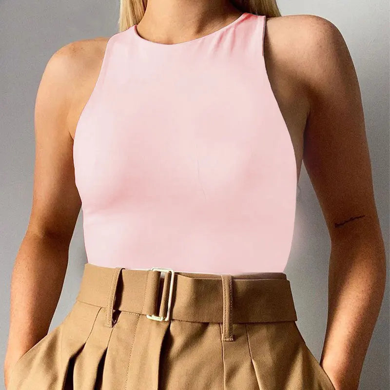 Jumper Body Suit Sleeveless Sexy Bodysuit Women Off Shoulder Body Top Streetwear Black Bodysuits Para Catsuit Clothes 2021