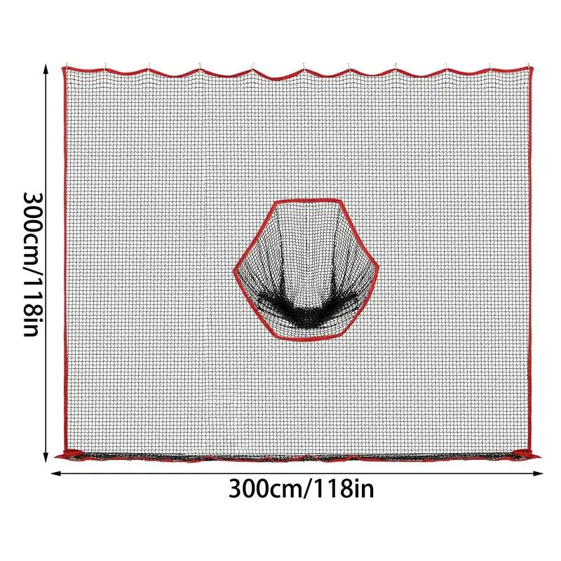Golf Hitting Net 10x10ft Barrier Golf Net Heavy Duty Training Aid Practice Ball Barrier For Golfers Backyard Driving Chipping