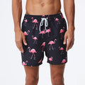 DATIFER Summer New Fashion Polyester Men Shorts Beach Quick Dry Printing Swimsuit Plus Size Mesh Liner Surfing Gym Shorts Men