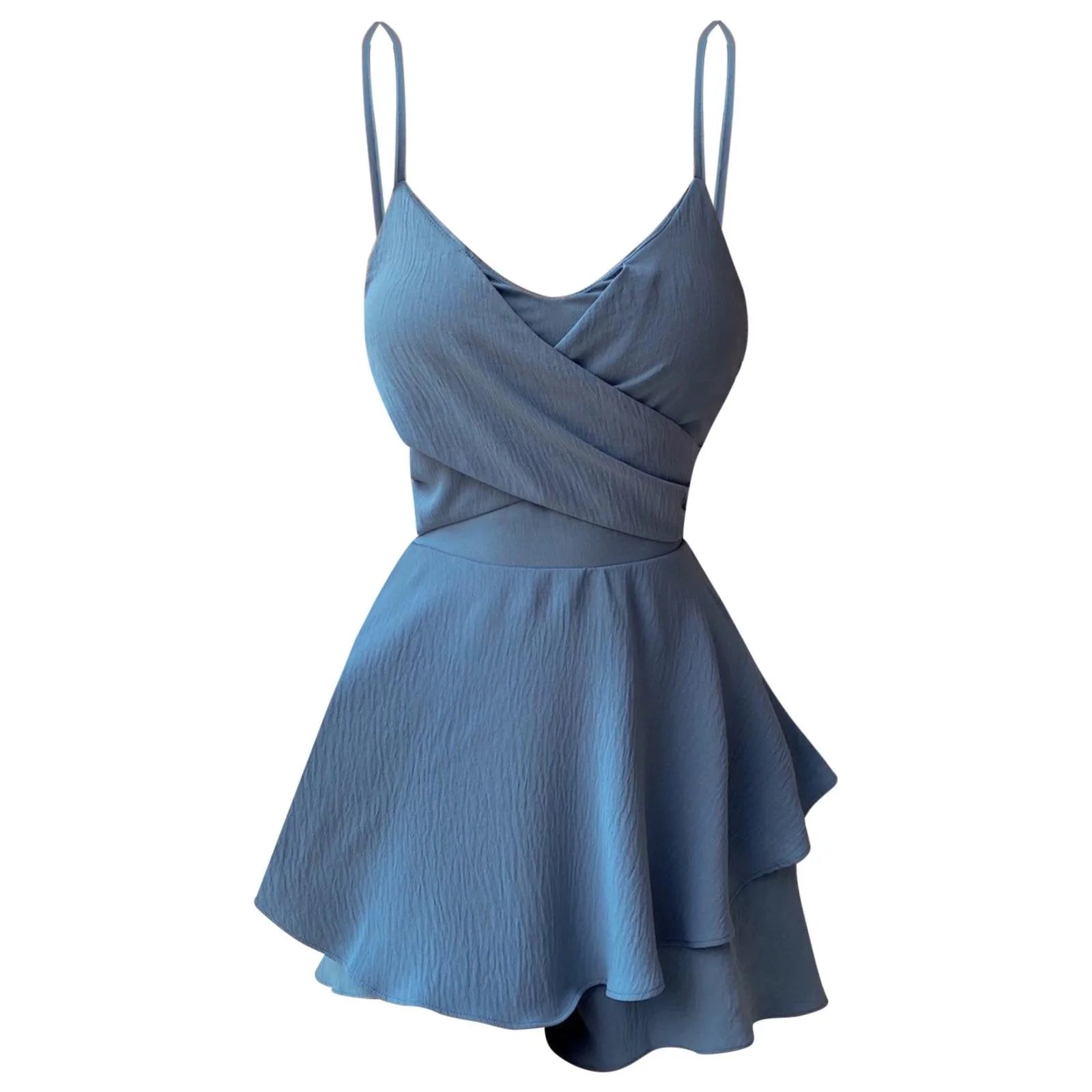 Dress Summer Women'S Dress Sexy Outfits Plus Size Solid Suspender Sexy Summer Women'S Dress  Vintage Beach Women'S Dress