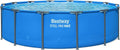 Bestway Steel Pro MAX 15’ x 48" Above Ground Pool, Round Metal Frame Outdoor Swimming Pool for Backyard, Blue, Pool ONLY