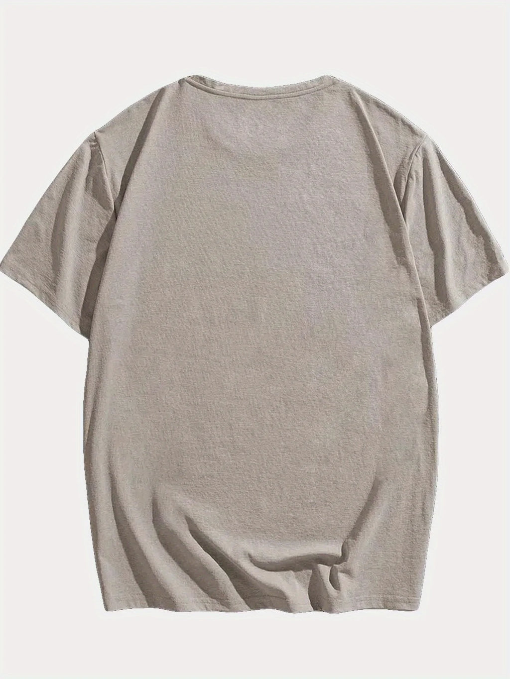 Men's summer 100% pure cotton fashionable casual loose TOP DAD imitation old pattern printed round neck short sleeved T-shirt