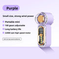High Velocity Portable USB Charging Hand Fan Mini Powerful Pocket Fan With Strong Airflow For Summer Camping Sports Beach Travel