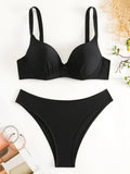 Underwired Bra Cup Brazilian Bikini Female Swimsuit Women Swimwear Two-pieces Bikini Set Push Up Bather Bathing Suit Swim Lady