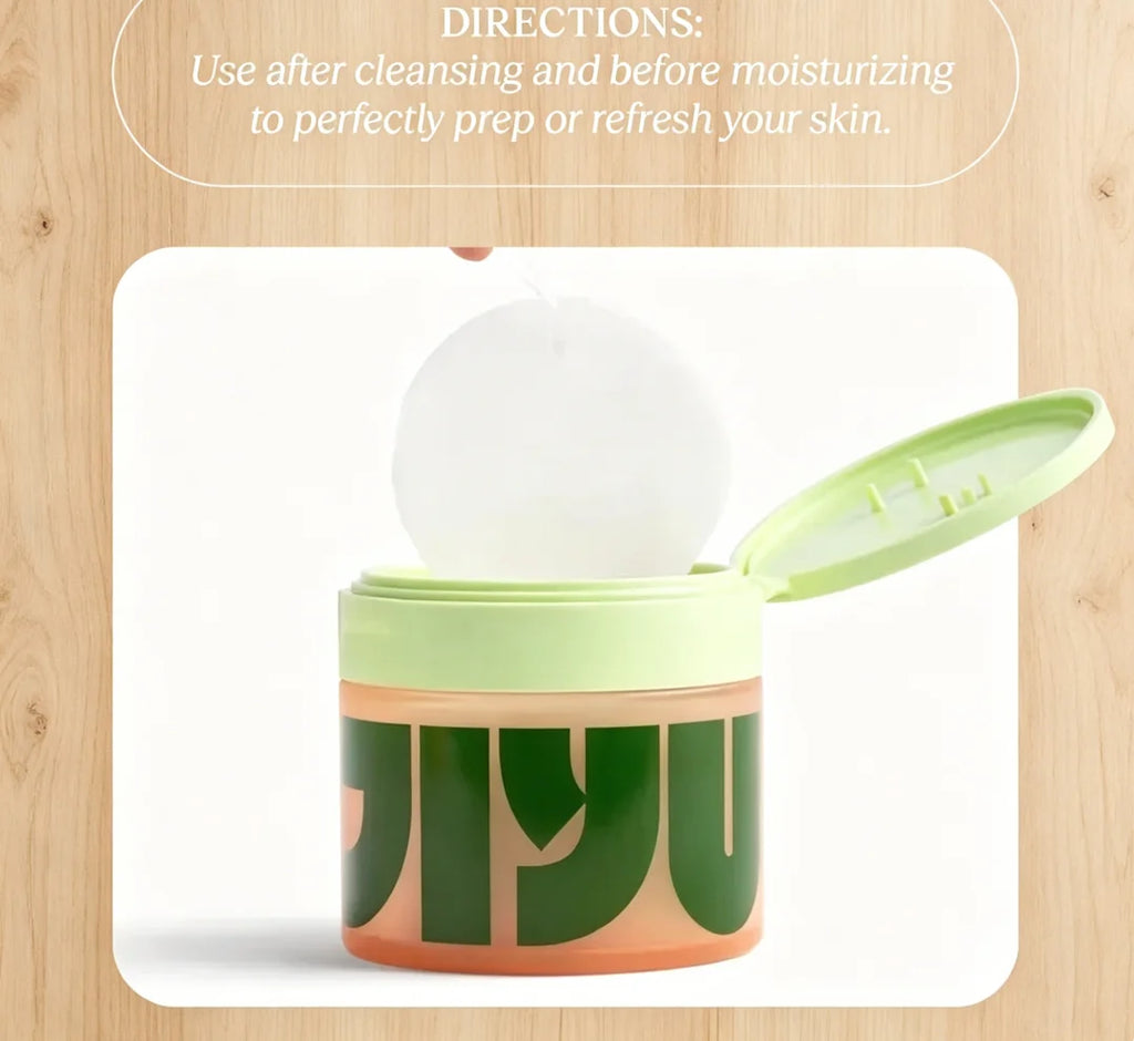 Toning Polish Pads - Korean Skincare for Dark Spots, Wrinkles & Dull Skin - Hydrating Facial Treatment with Snail  Peptides