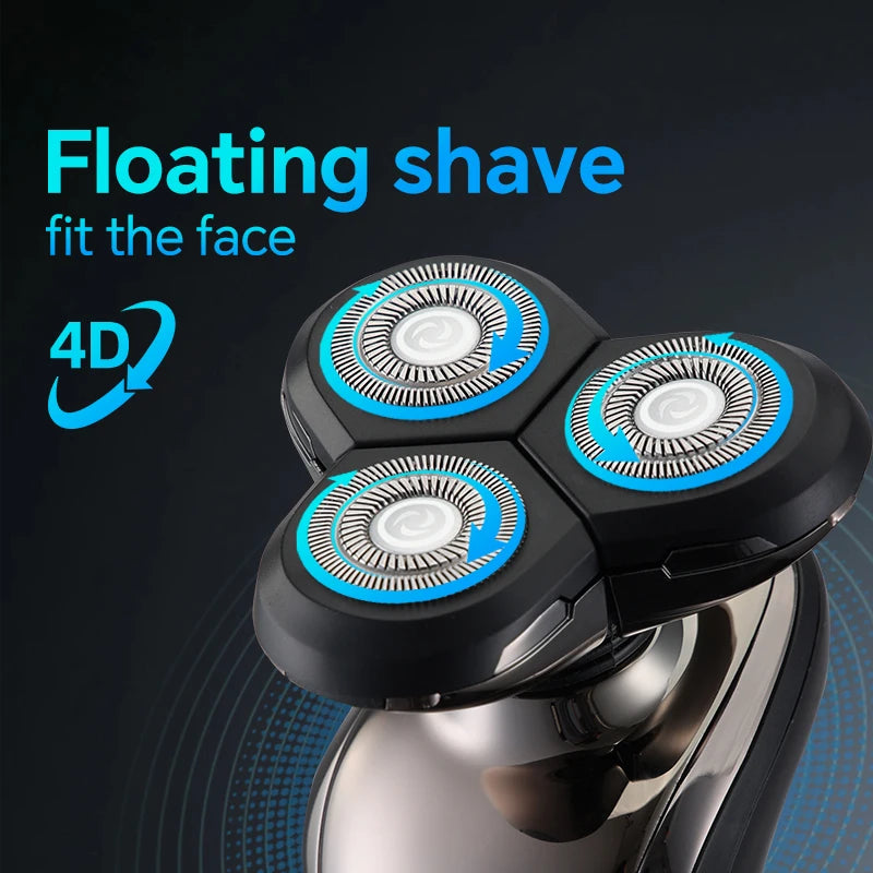Men's electric shaver, rechargeable rotary shaver, Father's Day gift for dad, man, husband, boyfriend